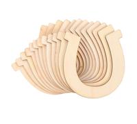 72 Pièces Découpes en Bois Non Finies de Fer à Cheval, DIY