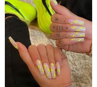 ?72 Pièces Faux Ongles?Faux Ongles Appuyez Sur Les Ongles Ongles De Ballet Longs Européens Et Américains Morceaux D'ongles Finis Morceaux D'ongles