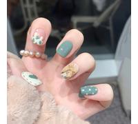 ?72 Pièces Faux Ongles?Faux Ongles Portent Des Ongles Détachables Graffiti Amour Manucure Manucure Fini Pièce D'ongle Pièce D'ongle Autocollant D'ongle 24 Pièces