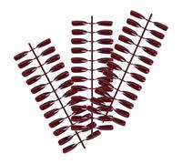 72 Pièces Faux Ongles Longs Rouge en Abs, Pointus, pour Femmes | Pose Facile, Création D’art Ongulaire, Lot 3x24, Usage Maison et Soirées Halloween
