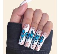 ?72 Pièces Faux Ongles?Ongles De Ballet Longs Européens Et Américains Faux Ongles Portant Des Patchs De Manucure Pour Ongles Pâte À Ongles Manucure À Ongles Finis 24 Pièces