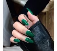 ?72 Pièces Faux Ongles?Pièce D'ongle De Manucure Portable 24 Pièces En Boîte Faux Ongle De Style Européen Et Américain Long Pointu Pièce D'ongle De Couleur Unie Produit Fini