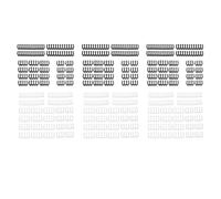 72 Pièces Séries / Lot Câble PC Carte Mère Peigne 24Pin 8Pin 6Pin Peigne à Câble pour Ordinateur Gesleeved à 3,4 mm Noir