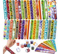 72 Slap Bracelets Halloween Jouet Enfant Pinata Garçons 36 Conceptions Différentes Cadeau Anniversaire