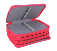 72 Slots Oxford Tissu Crayon Crayon Portable Aquarelle Brosses Enveloppant Sac 4 Compartiments Organisateur pour Les Pinceaux de Maquillage Adaptés aux Crayons Erasers Erasers