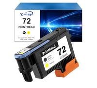72 Tête d'impression MBK Remplacement pour HP 72 pour Designjet T610 T620 T790 T1120 1200 T1300 T2300（Noir Mat/Jaune）