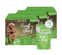 72 x 150 g de Lecker.Pet® Surf'n'Turf Pouches Nourriture humide pour chiens - 4 variétés Multipack