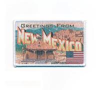72 x 45 mm New Mexico Retro Nostalgie Patch États-Unis Écusson thermocollant 0745 inoxydable A