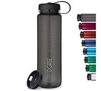 720°DGREE Bouteille en tritan “simplBottle“ - 1000ml, Noir | Gourde idéal pour Les Enfants, l'école, Sport, Yoga, randonnée, Voyages, Travail, fac, déplacements en Voiture | Bidon sans BPA