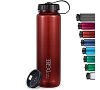 720°DGREE Bouteille en tritan “simplBottle“ - 1000ml, Rouge | Gourde idéal pour Les Enfants, l'école, Sport, Yoga, randonnée, Voyages, Travail, fac, déplacements en Voiture | Bidon sans BPA