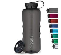 720°DGREE Bouteille en tritan “simplBottle“ - 1500ml, Noir | Gourde idéal pour Les Enfants, l'école, Sport, Yoga, randonnée, Voyages, Travail, fac, déplacements en Voiture | Bidon sans BPA