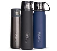720°DGREE Bouteille Isotherme Follow 450ml, 700ml, 1l | Gourde Thermo Acier Inoxydable | Ideal pour Café et Thé avec Gobelet, Tasse | Boissons Chaudes ou Froides au Travail, Voyage, Ecole