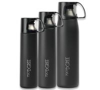 720°DGREE Bouteille Isotherme Follow 500ml | Gourde Thermo Acier Inoxydable | Ideal pour Café et Thé avec Gobelet, Tasse | Boissons Chaudes ou Froides au Travail, Voyage, Ecole