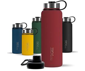720°DGREE Bouteille Isotherme "noLimit" - 530ml | Gourde en acier inoxydable d'eau, thé, café, jus, boisson chaud ou froid | Premium de Isolée sous vide + GRATIS Sport Couvercle