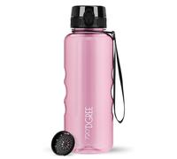 720°DGREE Gourde 1,5l “uberBottle“ +Tamis à Fruits, crystalClear - Sans BPA, Anti-fuite - Bouteille d'Eau XL - Water bottle, Bidon idéale pour Sport, Gym, Randonnée, Camping, Université, Yoga, Travail