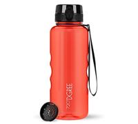 720°DGREE Gourde 1,5l “uberBottle“ +Tamis à Fruits, crystalClear - Sans BPA, Anti-fuite - Bouteille d'Eau XL - Water bottle, Bidon idéale pour Sport, Gym, Randonnée, Camping, Université, Yoga, Travail