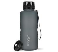 720°DGREE Gourde 2l “uberBottle“ +Tamis à Fruits, softTouch - Sans BPA, Anti-fuite - Bouteille d'Eau XXL - Water bottle, Bidon idéale pour Sport, Gym, Randonnée, Camping, Université, Yoga, Travail