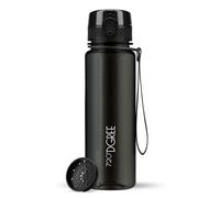 720°DGREE Gourde 500ml “uberBottle“ +Tamis à Fruits, crystalClear - Sans BPA, Anti-fuite - Bouteille d'Eau, Water Bottle idéale pour Enfants, École, Sport, Randonnée, Camping, Université, Voyage