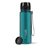 720°DGREE Gourde 500ml “uberBottle“ +Tamis à Fruits, crystalClear - Sans BPA, Anti-fuite - Bouteille d'Eau, Water Bottle idéale pour Enfants, École, Sport, Randonnée, Camping, Université, Voyage
