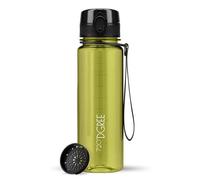 720°DGREE Gourde 500ml “uberBottle“ +Tamis à Fruits, crystalClear - Sans BPA, Anti-fuite - Bouteille d'Eau, Water Bottle idéale pour Enfants, École, Sport, Randonnée, Camping, Université, Voyage