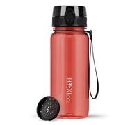 720°DGREE Gourde 650ml “uberBottle“ +Tamis à Fruits, crystalClear - Sans BPA, Anti-fuite - Bouteille d'Eau, Water Bottle idéale pour Enfants, École, Sport, Randonnée, Camping, Université, Voyage