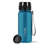 720°DGREE Gourde 650ml “uberBottle“ +Tamis à Fruits, crystalClear - Sans BPA, Anti-fuite - Bouteille d'Eau, Water Bottle idéale pour Enfants, École, Sport, Randonnée, Camping, Université, Voyage