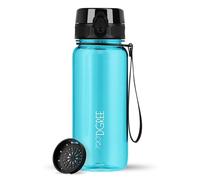 720°DGREE Gourde 650ml “uberBottle“ +Tamis à Fruits, crystalClear - Sans BPA, Anti-fuite - Bouteille d'Eau, Water Bottle idéale pour Enfants, École, Sport, Randonnée, Camping, Université, Voyage
