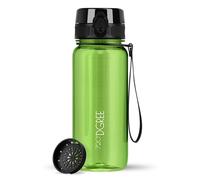 720°DGREE Gourde 650ml “uberBottle“ +Tamis à Fruits, crystalClear - Sans BPA, Anti-fuite - Bouteille d'Eau, Water Bottle idéale pour Enfants, École, Sport, Randonnée, Camping, Université, Voyage