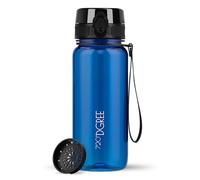 720°DGREE Gourde 650ml “uberBottle“ +Tamis à Fruits, crystalClear - Sans BPA, Anti-fuite - Bouteille d'Eau, Water Bottle idéale pour Enfants, École, Sport, Randonnée, Camping, Université, Voyage