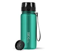 720°DGREE Gourde 650ml “uberBottle“ +Tamis à Fruits, crystalClear - Sans BPA, Anti-fuite - Bouteille d'Eau, Water Bottle idéale pour Enfants, École, Sport, Randonnée, Camping, Université, Voyage