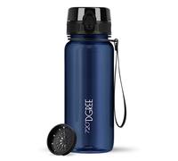 720°DGREE Gourde 650ml “uberBottle“ +Tamis à Fruits, crystalClear - Sans BPA, Anti-fuite - Bouteille d'Eau, Water Bottle idéale pour Enfants, École, Sport, Randonnée, Camping, Université, Voyage