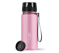 720°DGREE Gourde 650ml “uberBottle“ +Tamis à Fruits, crystalClear - Sans BPA, Anti-fuite - Bouteille d'Eau, Water Bottle idéale pour Enfants, École, Sport, Randonnée, Camping, Université, Voyage