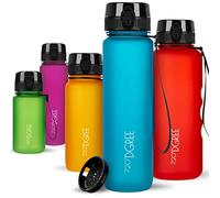 720°DGREE Gourde 650ml “uberBottle“ +Tamis à Fruits, softTouch - Sans BPA, Anti-fuite - Bouteille d'Eau, Water Bottle idéale pour Enfants, École, Sport, Randonnée, Camping, Université, Voyage, Travail