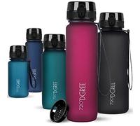 720°DGREE Gourde 650ml “uberBottle“ +Tamis à Fruits, softTouch - Sans BPA, Anti-fuite - Bouteille d'Eau, Water Bottle idéale pour Enfants, École, Sport, Randonnée, Camping, Université, Voyage, Travail