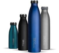 720°DGREE Gourde Acier Inoxydable "milkybottle" - 1000ml, Bleu | Bouteille Isotherme d'eau | Revêtement durable parfaite pour enfants, sport, l'ecole | Isolée Qualité supérieure