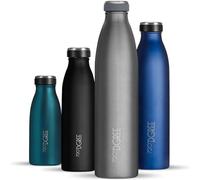 720°DGREE Gourde Acier Inoxydable "milkybottle" - 1000ml, Gris | Bouteille Isotherme d'eau | Revêtement durable parfaite pour enfants, sport, l'ecole | Isolée Qualité supérieure
