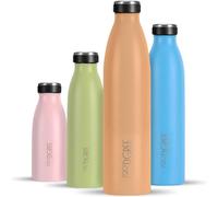 720°DGREE Gourde Acier Inoxydable milkybottle - 1000ml, Pêche | Bouteille Isotherme d'eau | Revêtement Durable Parfaite pour Enfants, Sport, l'ecole | Isolée Qualité supérieure