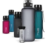 720°DGREE Gourde d'Eau 1,5l “uberBottle“ +Fruit-Infuseur, softTouch - Sans BPA, Anti-fuite - Bouteille XL - Water bottle, Bidon idéale pour Sport, Gym, Randonnée, Camping, Université, Voyage, Travail