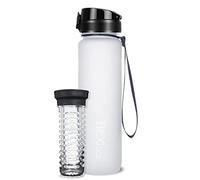 720°DGREE Gourde d'Eau 1l “uberBottle“ +Fruit-Infuseur softTouch - Sans BPA, Anti-fuite - Bouteille, water bottle idéale pour Enfants, Sport, Randonnée, Gym, Camping, Université, Voyage, Travail, Yoga