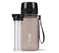 720°DGREE Gourde d'Eau 350ml “uberBottle“ +Fruit-Infuseur, softTouch - Sans BPA, Anti-fuite - Bouteille, water bottle idéale pour Enfants, École, Sport, Randonnée, Camping, Université, Voyage, Travail
