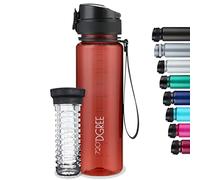 720°DGREE Gourde d'Eau 500ml “uberBottle“ +Fruit-Infuseur, crystalClear - Sans BPA, Anti-fuite - Bouteille, water bottle idéale pour Enfants, École, Sport, Randonnée, Camping, Université, Voyage
