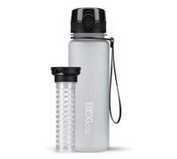 720°DGREE Gourde d'Eau 500ml “uberBottle“ +Fruit-Infuseur, softTouch - Sans BPA, Anti-fuite - Bouteille, water bottle idéale pour Enfants, École, Sport, Randonnée, Camping, Université, Voyage, Travail