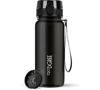 720°DGREE Gourde d'Eau 650ml “uberBottle“ +Fruit-Infuseur, crystalClear - Sans BPA, Anti-fuite - Bouteille, water bottle idéale pour Enfants, École, Sport, Randonnée, Camping, Université, Voyage