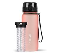 720°DGREE Gourde d'Eau 650ml “uberBottle“ +Fruit-Infuseur, softTouch - Sans BPA, Anti-fuite - Bouteille, water bottle idéale pour Enfants, École, Sport, Randonnée, Camping, Université, Voyage, Travail