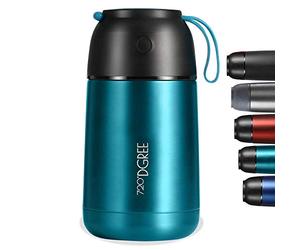 720°DGREE KAAVE Conteneur Thermique pour Aliments wunderJar - 730ml | Container Isotherme en Acier Inoxydable pour Alimentaire Chaud ou Froid | Contenant Thermo | Boite, Recipient Inox | Sans BPA