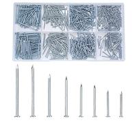 720 Pièces Assortiment de Clous, Clous Muraux en Béton, Pointes et Cclous d’Accrochage pour Accrocher Images Travail du Bois