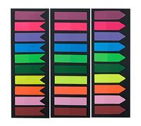 720 Pièces Marque Page Adhesif, 3 Modèles 10 Couleurs, Notes Adhésives Colorées, Marqueurs de Page Laminés, Annotation Livre, Marqueurs de Livre Pour la Maison, École, Bureau