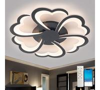 7200 Lumens,Plafonnier avec Télécommande,Flower Modern,Led Lustres,3000K-6000K,Dimmable,Memory Function,Éclairage De Plafond,Lumière Douce,72W,Design,Convient Au Salon La Chambre Coucher La Salle