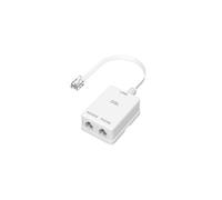 7201161 répartiteur téléphonique RJ-11 M 2x RJ-11 F Blanc