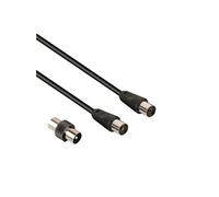 Hama 7205302 câble coaxial 1,5 m Noir